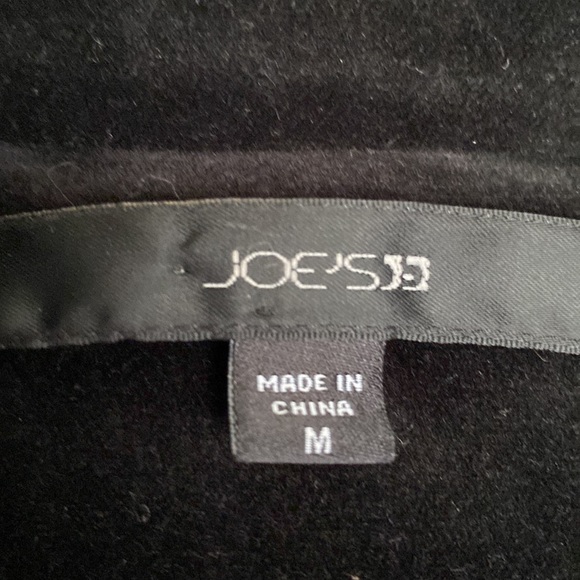 Joe’s Jeans Brand Black Velvety Vest Size M - Picture 2 of 7
